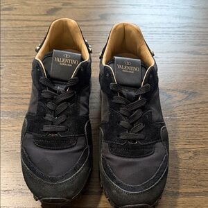 Valentino Garavani Women’s Black and Tan Sneakers